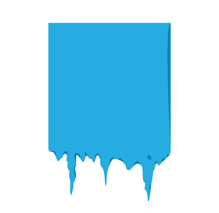 Collection of frozen icicle snow winter vector banner. Icicle vector snow banners, snow ribbon, snow label, icicle emblem. Winter New Year sale, Christmas sale banners. Vector banners isolated iconのイラスト素材