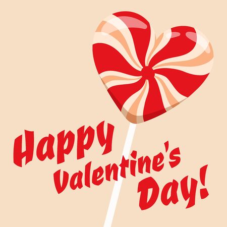 Happy Valentines Day greeting cards vector illustration. Valentine greeting card design. Valentine Day Layout design illustration. Love, romance. Red colors hearts and vintage calligraphy text labelsのイラスト素材