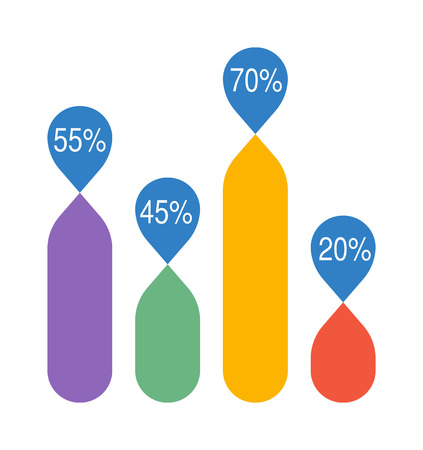 Infographic elements vector illustration. Flat Infographic elements vector. Various business Infographic elements. Infographic elements illustration. Infographic elements concept template.のイラスト素材