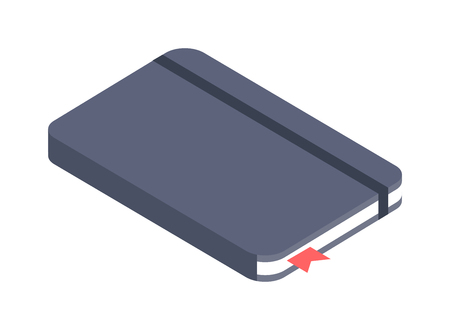 Notebook paper vector illustration. Notebook paper isolated on white background. Notebook paper vector icon illustration. Notebook paper isolated vector. Notebook paper silhouetteのイラスト素材