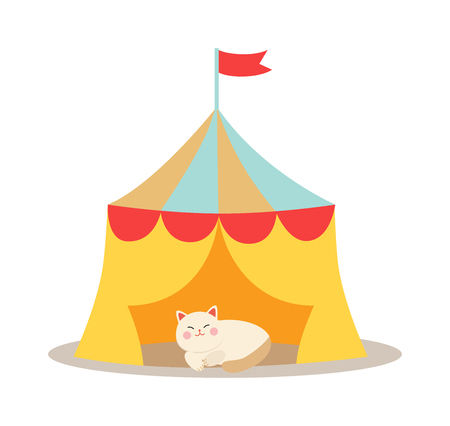 Circus cats vector.のイラスト素材
