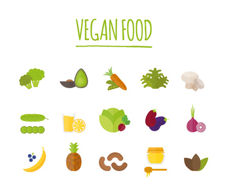 Vegan food vector illustration. Vegan food isolated on white background. Vegan food vector icon illustration. Vegan food isolated vector. Vegan food silhouetteのイラスト素材
