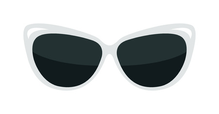 Vector fashion glasses isolated on white. Fashion glasses. Hipster fashion glasses. Summer  fashion glasses vector illustration. Sunglasses isolated vector illustration. Glasses isolated flatのイラスト素材