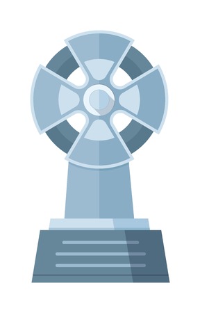 Tombstone crypt vector construction isolated on white background. Traditional tomb stone grave for dead people. Some tomb crypt graveyard memorial symbol.のイラスト素材