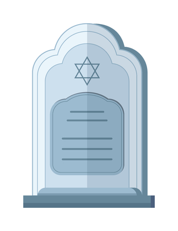 Tombstone crypt vector construction isolated on white background. Traditional tomb stone grave for dead people. Some tomb crypt graveyard memorial symbol.のイラスト素材