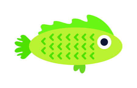 Aquarium underwater fish and marine aquarium blue fish. Wildlife tropical sea aquarium fish, colorful ocean aquarium blue exotic fish. Blue discus fish aquarium underwater nature animal vector.のイラスト素材