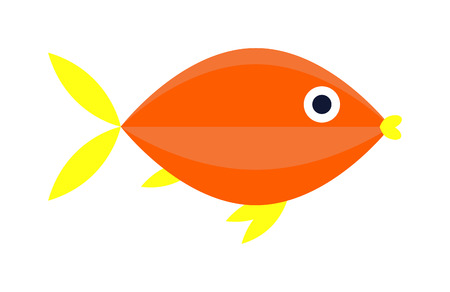 Aquarium underwater fish and marine aquarium blue fish. Wildlife tropical sea aquarium fish, colorful ocean aquarium blue exotic fish. Blue discus fish aquarium underwater nature animal vector.のイラスト素材