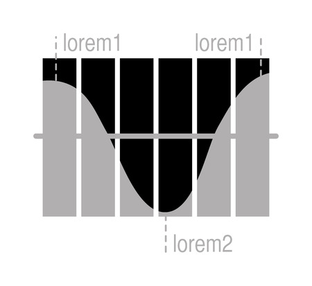 Business data graph chart analytics vector elements black silhouette. Bar pie charts diagrams and graphs flat icons set. Infographics data analytics design elements isolated on white vector illustrationのイラスト素材
