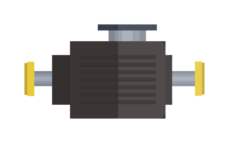 Engine icon automobile motor vehicle and engine icon transportation, pictogram flat design. Engine icon mechanic repair silhouette and engine electric. Engine icon car motor graphic symbol vector.のイラスト素材