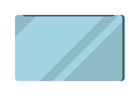 Closed laptop computer notebook icon illustration isolated on whiteのイラスト素材