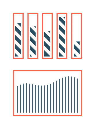 Progress bar element website and interface load progress bar. Progress bar site  color page and internet shape download graphic progress simple bar. Vector progress loading bar symbol template.のイラスト素材