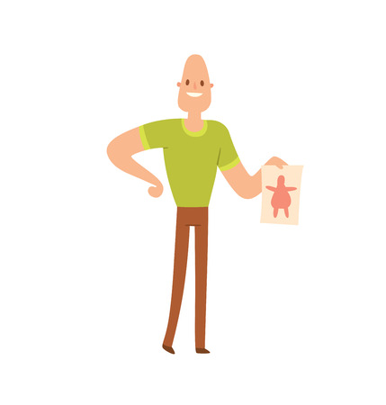 Fast food people restaurant hamburger person and fast food burger lunch lifestyle people. Fast food eating people. Young skinny people with package not recommended fast food not healthy food vector.のイラスト素材