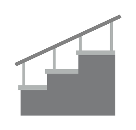 Stairs architecture elements and stairs elements stairway business step. Stairs elements abstract construction. Outdoor motion concrete stair. Stairs elements interior flat architecture concept vectorのイラスト素材