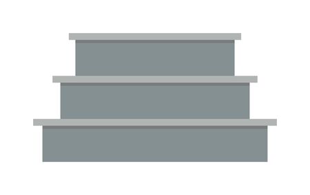 Stairs architecture elements and stairs elements stairway business step. Stairs elements abstract construction. Outdoor motion concrete stair. Stairs elements interior flat architecture concept vectorのイラスト素材