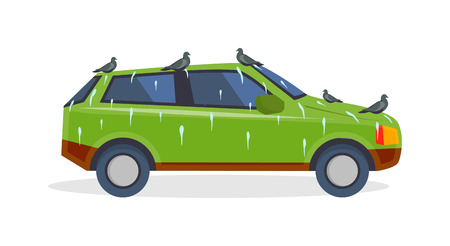 Accident road situation danger car crash and accident road collision safety emergency transport. Accident dangerous speed. Accident road on street damaged automobiles after collision car crash vector.のイラスト素材