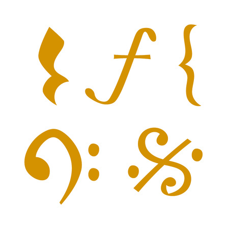 Black music notes vector set and silhouette of music notes graphic icons. Vector black icons music note melody symbols vector illustration.のイラスト素材