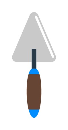 Putty knife worker equipment vector illustration isolated on white. Putty knife vector illustration. Putty knife isolated on white. Putty knife cartoon. Putty knife flat styleのイラスト素材