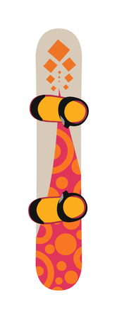 Snowboard sport boards elements. Snowboarding elements isolated on white background. Snowboard vector boards, snowboard sport, snowboard board. Snowboard winter sport equipment. Snow boardのイラスト素材