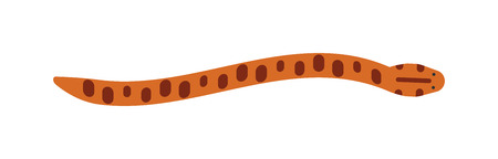 Snake character wildlife and snake nature viper. Flat snake python symbol, venom predator snake toxic reptile. Cartoon snake danger tongue poisonous. Common viper snake wild danger reptile vector. Vector snake, snake iconのイラスト素材