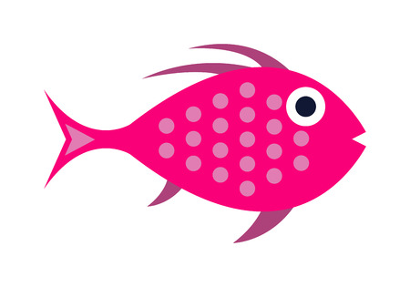 Aquarium underwater fish and marine aquarium blue fish. Wildlife tropical sea aquarium fish, colorful ocean aquarium blue exotic fish. Blue discus fish aquarium underwater nature animal vector.のイラスト素材