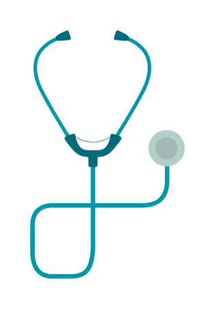 Medical stethoscope or phonendoscope isolated on white background cut out icon. Phonendoscope health care design. Phonendoscope icon new. Phonendoscope medical equipment. Medicine equipment.のイラスト素材