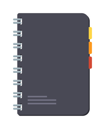 Planners notebook organizer diary paper note page business vector. Planners notebook organizer diary paper page and business planners notebook. Planners notebook office empty pad school education.のイラスト素材