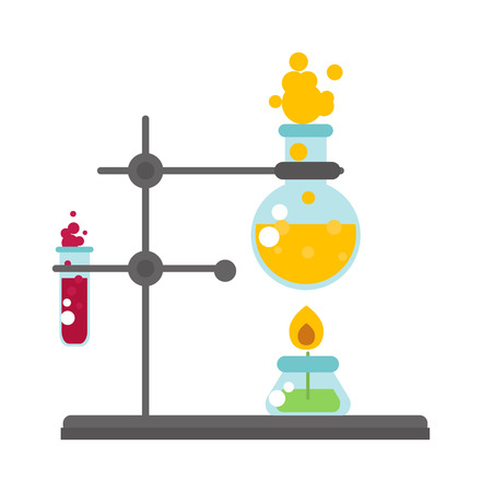 Blood tube for testing in laboratory lab test vector icon. Lab test medical and Lab test chemistry experiment. Lab test tube and biology lab test. Lab test science tube medicine chemistry experiment.のイラスト素材
