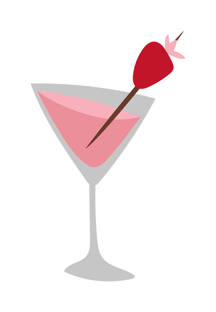 Margarita cocktail glass or martini cocktail glass silhouettes with garnish. Cocktail glass vector symbol and drink alcohol bar martini cocktail glass. Transparent drink alcoholic cocktail.のイラスト素材