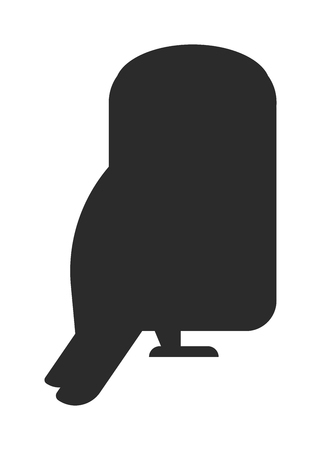 Bird black silhouette vector illustrations nature design. Wildlife wing bird black silhouette and drawing feather animal. WIld bird isolated on whiteのイラスト素材