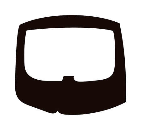 Silhouette vector mustache. Mustache black hair and man mustache hipster. Mustache retro curly black silhouette collection beard mustache. Mustache barber silhouette hairstyleのイラスト素材