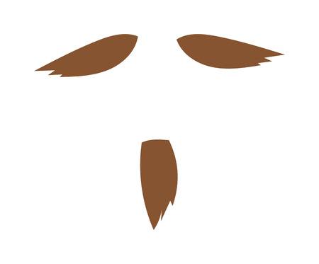 Silhouette vector mustache. Mustache black hair and man mustache hipster. Mustache retro curly black silhouette collection beard mustache. Mustache barber silhouette hairstyleのイラスト素材