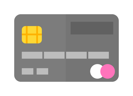 Flat vector money card isolated on white background. Vector money card icon. Money business cards for paymentsのイラスト素材