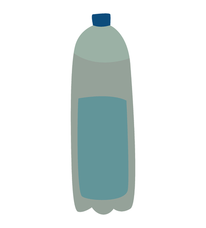 Water bottle vector illustration. Water bottle drink isolated and clean water bottle. Fresh water fitness equipment health container. Plastic water bottle for drink water. Water clean full bottleのイラスト素材