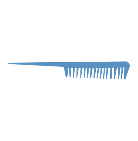 Fashion professional comb icon and style comb hairdresser care icon equipment. Professional comb icon barbershop flat vector illustration.のイラスト素材
