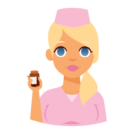 Doctor spetialist avatar face vector, doctor medical staff people. Medical doctor specialists concept in flat design people character. Doctor specialist uniform vector.のイラスト素材