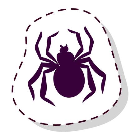 Halloween symbol icon vector isolated on whiteのイラスト素材