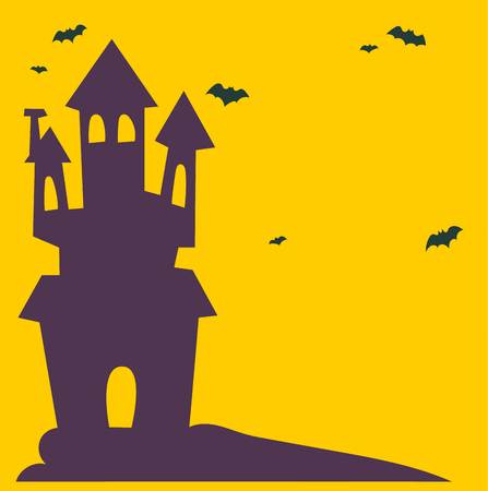 Set of happy halloween greeting card. Vector illustration party invitation design with emblem. Typographic halloween invitation cards template. Halloween cover designのイラスト素材
