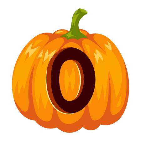 Spooky halloween font alphabet magical pumpkin letter. Halloween font alphabet typography text spooky vegetable. Horror art graphic isolated grunge typography halloween font alphabet letter.のイラスト素材