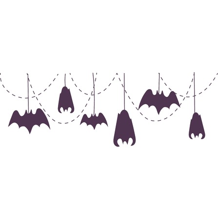 Set of happy halloween greeting card. Vector illustration party invitation design with emblem. Typographic halloween invitation cards template. Halloween cover designのイラスト素材