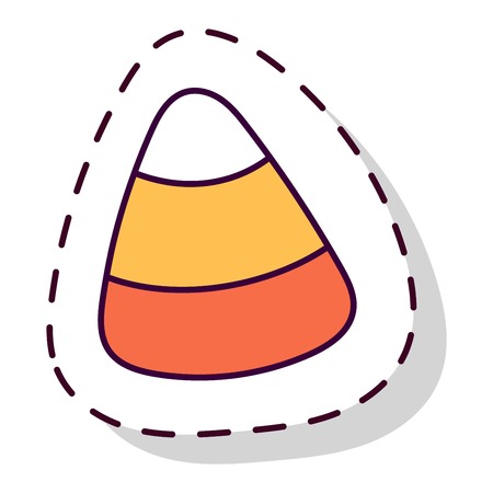 Lolipop candy symbol vector autumn fear creepy traditional sign. Halloween horror design icon. Celebration october halloween symbol.のイラスト素材
