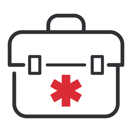 Medical icon over white background. Care ambulance hospital, emergency medical icon. Vector pharmacy clinic web medical iconのイラスト素材