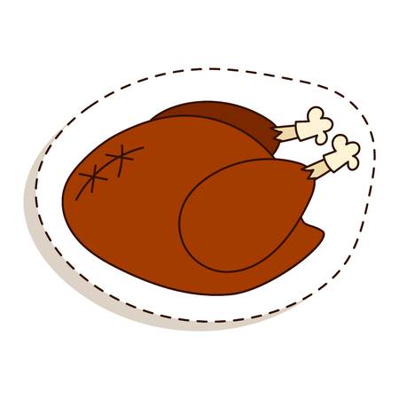 Golden brown fried chicken drumsticks. fried chicken food meat and snack dinner lunch fried chicken. Crispy delicious drumstick fried chicken and cooked calories fried chicken grilled nutrition.のイラスト素材