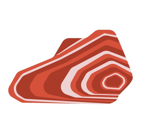 Semi precious gemstones vector stone and mineral stone isolated on white background. Colorful shiny gemstone. Mineral stone jewelry material agate mineral stone geology nature crystal.のイラスト素材