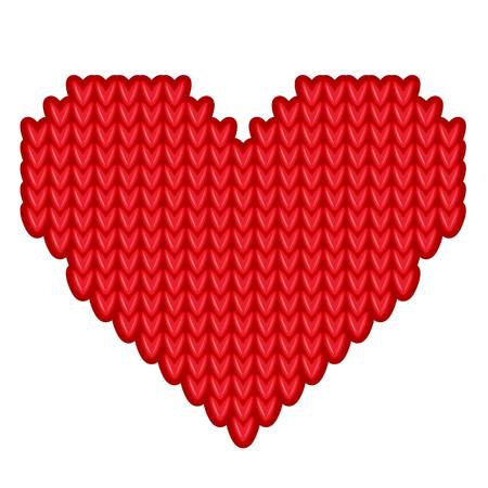 Simple red heart sharp vector icon. Color card beautiful celebrate bright emoticon red heart symbol. Red heart holiday abstract art icon decoration. Romance shape design. Love amour heart symbol.のイラスト素材