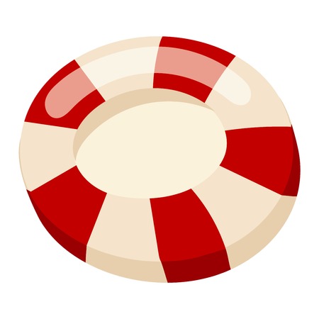 Lollipop sweet food vector illustration. Colorful lollipop isolated on white vector illustration. Lollipop sugar candy sweet candy. Lollipop dessert cartoon vector.のイラスト素材