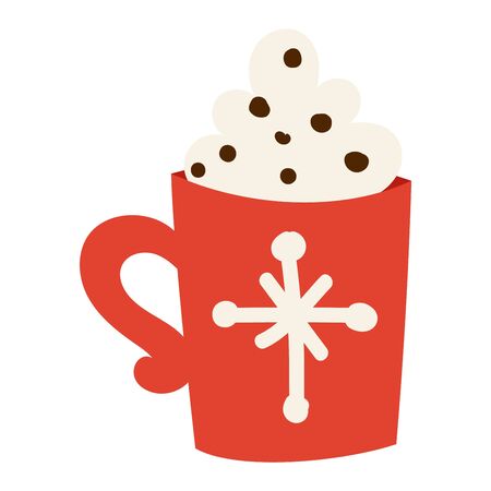 Christmas tea icon symbols for greeting card symbol vector winter celebration design. Merry christmas symbol icon holidays winter decoration icons. Hand drawn New Year greeting card christmas symbolのイラスト素材