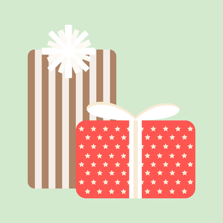 Gift box vector icon isolatedのイラスト素材