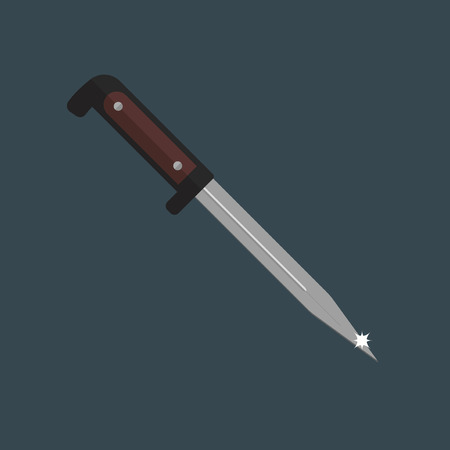 Knife dagger weapon vector illustration.のイラスト素材