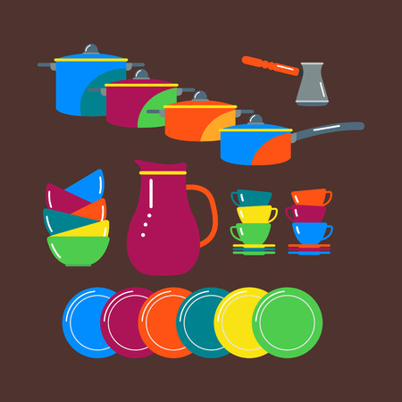Kitchenware vector icons.のイラスト素材