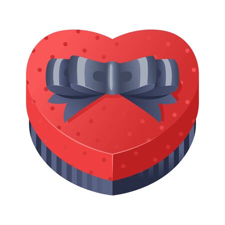 Gift box isolated present vector illustration.のイラスト素材